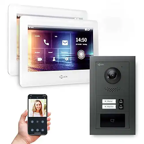 Video Türsprechanlage für 2-Familienhäuser mit Hybrid 2-Draht und Full-HD