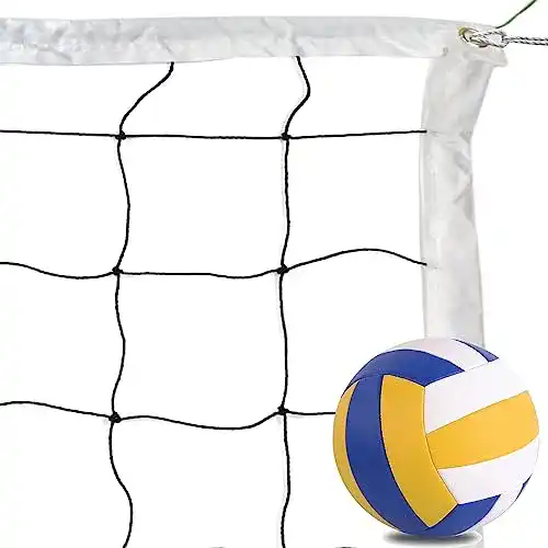 Volleyballnetz BlesMaller und Größe 5 Volleyball für Outdoor-Sport