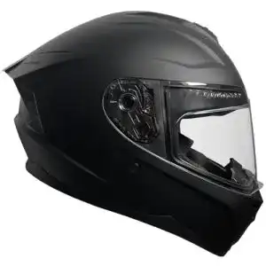 Kinder Motorradhelm Rallox M72 Integralhelm in Schwarz Matt Größe S
