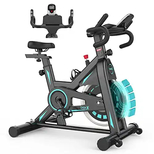 Indoor Bike Dripex Heimtrainer mit magnetischem Widerstand und Pulssensor