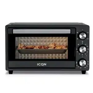 Mini-Backofen 20 Liter von ICQN Kompakter Pizza-Backofen mit Umluft