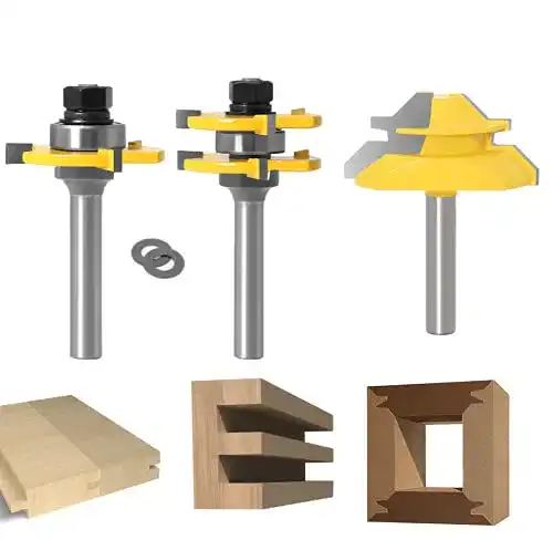 Verleimfräser Aplus 45 Grad Lock Mitre Router Bit Holzfräser