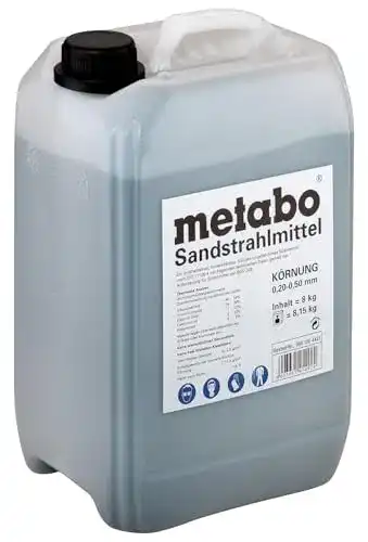 Metabo Sandstrahlmittel 8 kg Kanister für Oberflächenbearbeitung