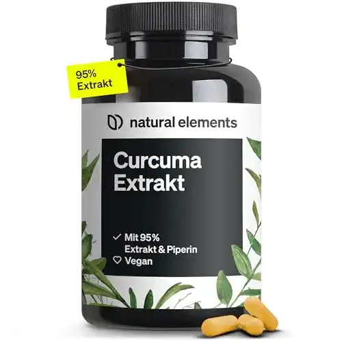 Kurkuma-Kapseln Natural Elements Curcuma Extrakt – 90 Kapseln