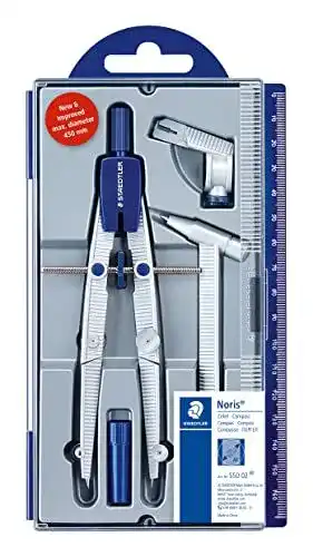 Zirkel Staedtler Noris Club 550 02 mit Schnellverstellung und Zubehör