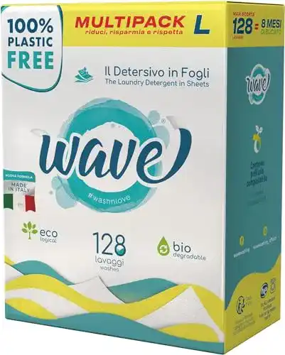 Waschmittel-Blätter Wave Washing Classic – Plastikfrei und biologisch abbaubar