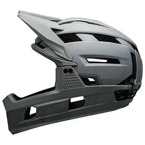 Bell Fahrradhelm Unisex-Adult Super Air in Matt/Gloss Gray, Größe 55-59