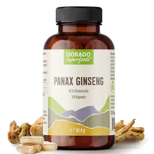 Ginseng Kapseln von Dorado Superfoods – Koreanischer Panax Ginseng