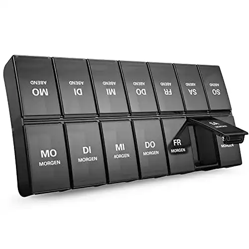 Medikamentendosierer Annwer Tablettenbox für 7 Tage