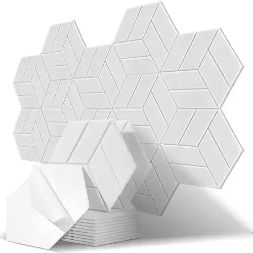 Schallabsorber Uoisaiko Hexagon Akustikplatten 12 Stück