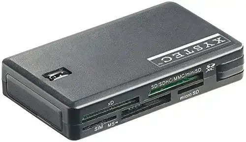 Xystec Sim-Kartenleser für Smart-, SIM- und Multi-Cards mit 7 Slots