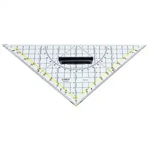 Linex 2621GH Geodreieck mit Griff und Hypotenuse aus Kunststoff