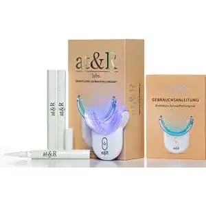 Bleaching-Gel von at&R Labs – LED-Zahnaufhellungsset im Vergleich