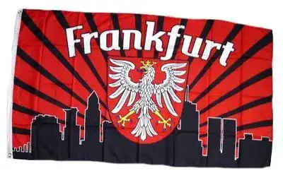 Eintracht Frankfurt Fahne von Fahnenmax in 90 x 150 cm