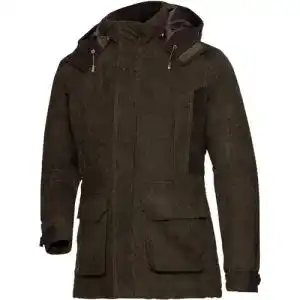 Jagdjacke für Damen in Oliv mit vielen Funktionen und Taschen