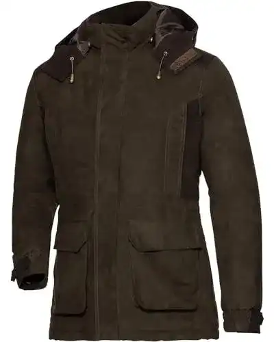 Jagdjacke für Damen in Oliv mit vielen Funktionen und Taschen