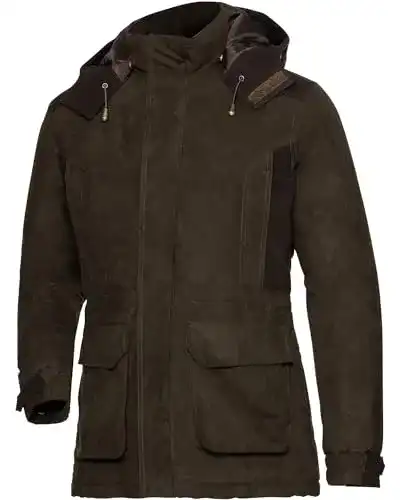 Jagdjacke für Damen in Oliv mit vielen Funktionen und Taschen