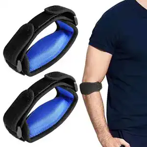 Ellenbogenspange BAOSROY Einstellbare Ellenbogenbandage im 2er Set