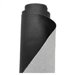Kunstleder Meterware A-Express Premium Gekörnt Wasserdicht Schwarz