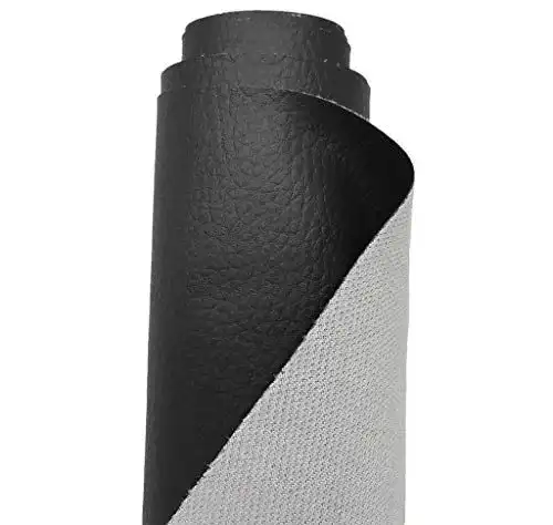 Kunstleder Meterware A-Express Premium Gekörnt Wasserdicht Schwarz