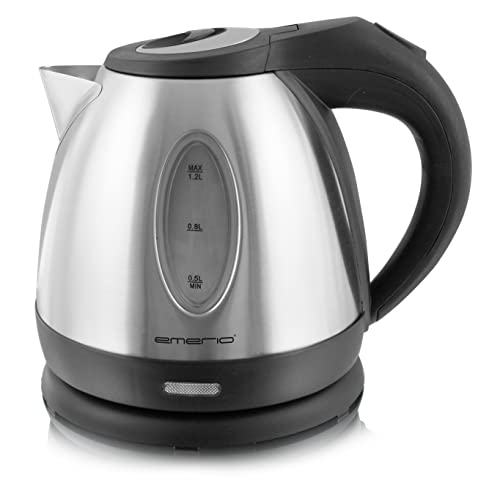 Emerio Wasserkocher Edelstahl 1,2 Liter 1500 Watt