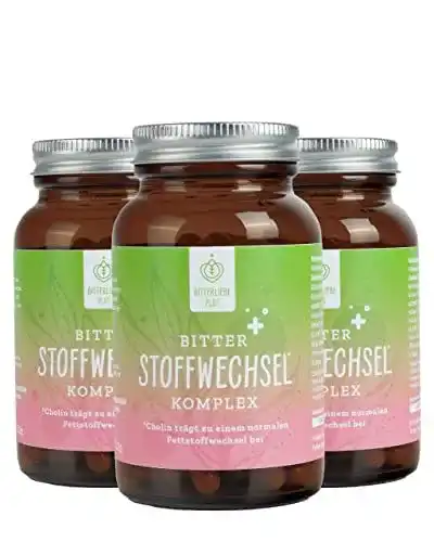 Bitterliebe Bitter Stoffwechsel Komplex – 90 vegane Kapseln mit Cholin und Zink
