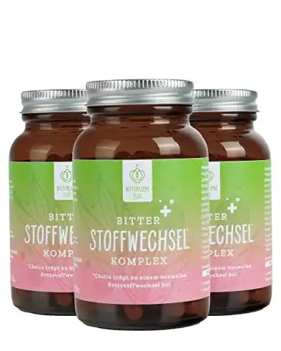 Bitterliebe Bitter Stoffwechsel Komplex – 90 vegane Kapseln mit Cholin und Zink
