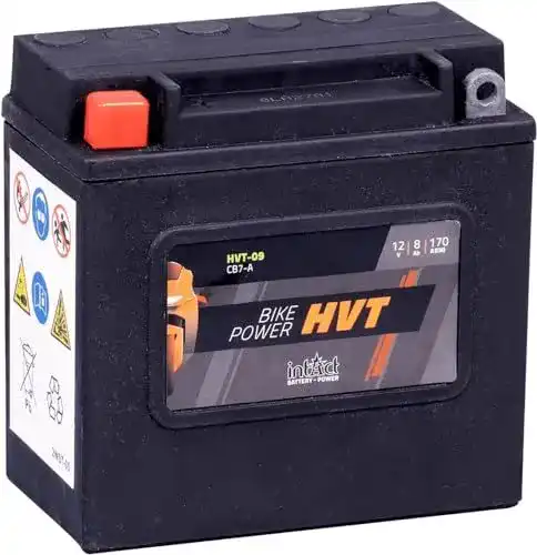 Motorradbatterie 12 V 8 Ah Intact HVT-09 für starke Motorräder