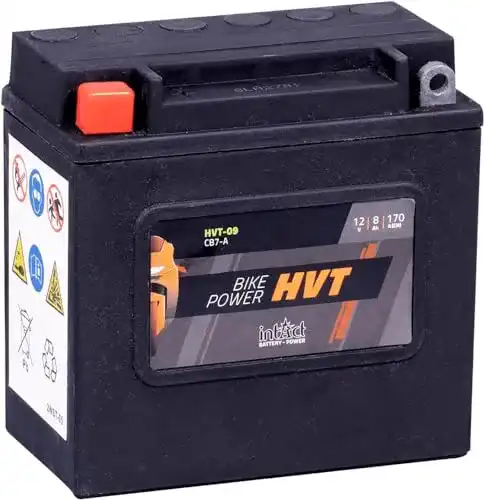 Motorradbatterie 12 V 8 Ah Intact HVT-09 für starke Motorräder