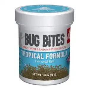 Fluval Bug Bites Tropical Mikrogranulat Fischfutter mit Insektenmehl