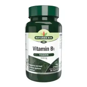 Vitamin B1 Natures Aid Thiamin Hydrochloride 100mg 90 Tabletten