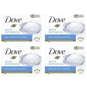 Dove Gentle Peeling Seife Bar (4 x 90 g) für sanfte Hautpflege