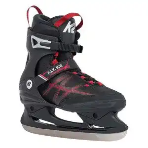 K2 Herren Schlittschuhe F.I.T. ICE Schwarz – Rote Akzente