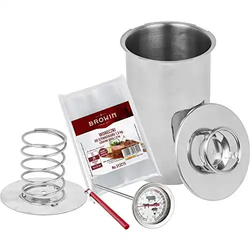Schinkenkocher Browin 1,5 kg aus rostfreiem Edelstahl mit Fleischthermometer