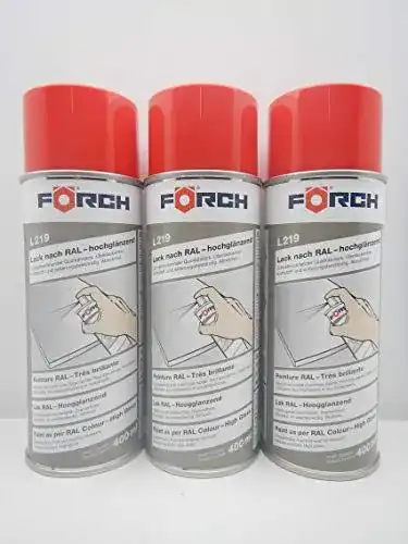 Lackspray Förch Verkehrsrot RAL 3020 400ml für verschiedene Anwendungen