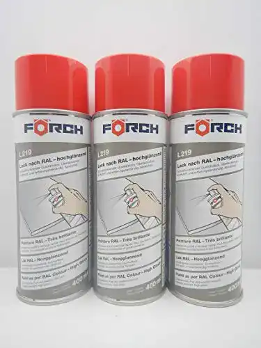 Lackspray Förch Verkehrsrot RAL 3020 400ml für verschiedene Anwendungen