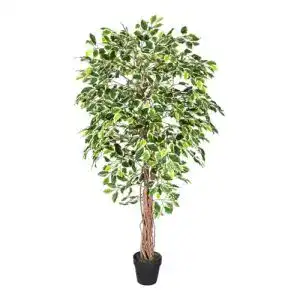 Kunstbaum Ficus Benjamini 180 cm – Künstliche Pflanze im Topf
