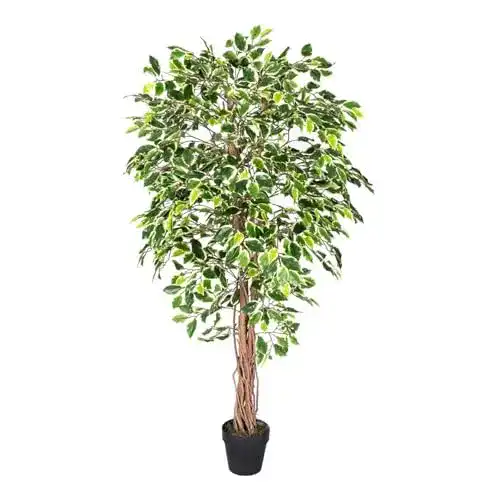 Kunstbaum Ficus Benjamini 180 cm – Künstliche Pflanze im Topf