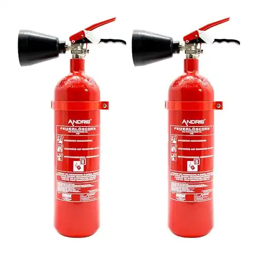 Andris Feuerlöscher 2X 2kg CO2 für EDV-Brände
