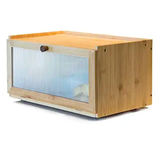 Bambus Brotkasten von AINILE Holz Brotkästen für die Aufbewahrung
