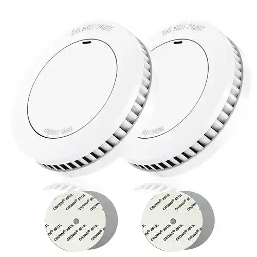 Mini-Rauchmelder Set Runidur 2er Pack mit 10 Jahren Batterie