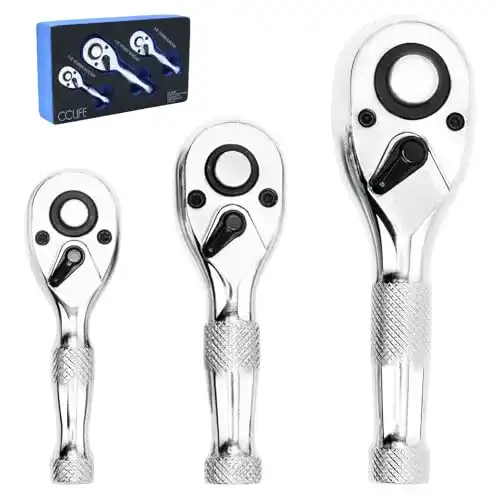 Mini Ratschen Set CCLIFE Umschaltknarre 3-teilig