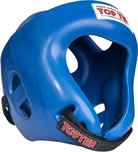 Kopfschutz für Boxen – TopTen Competition Fight in Blau, Größe M