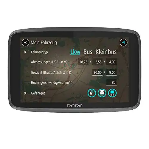 TomTom GO Professional 620 LKW Navigationsgerät mit 6 Zoll Bildschirm