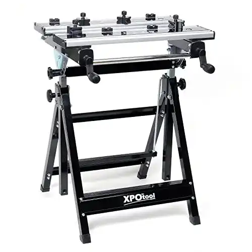Wiltec Mobile Werkbank bis 100 kg klappbar, höhenverstellbar und neigbar