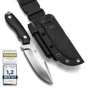 Wolfgangs Outdoor-Messer Ambulo mit Kydex Holster für Bushcraft und Survival