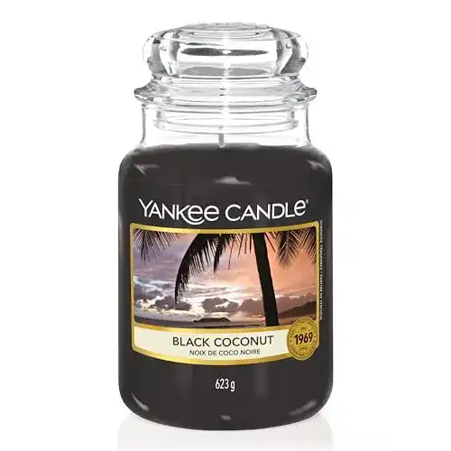 Yankee Candle Duftkerze im Glas Black Coconut (groß)