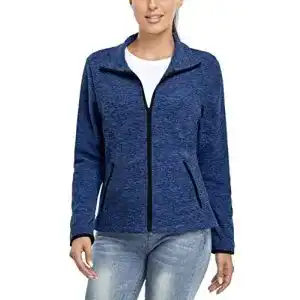 Fleecejacke für Damen von Soneven mit durchgehendem Reißverschluss