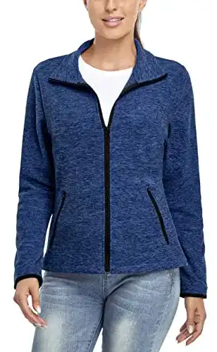 Fleecejacke für Damen von Soneven mit durchgehendem Reißverschluss