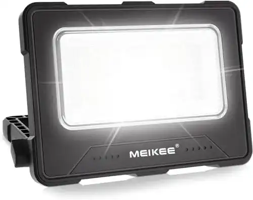 Meikee 80W LED Baustrahler mit 12000mAh Akku und 4 Lichtmodi